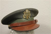 WW2 U.S.. Army / USAAF Leather Visor  Hat