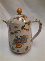 Hand-Painted Italian Teapot W/Lid 4.25"