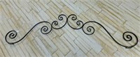 Large Scrolled Wrought Iron Pediment Top.