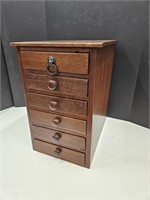 Antique Wood Cabinet Jewelry, Apothecary, Sewing