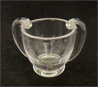 Steuben crystal 2-handle cup
