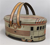 1930’s Decoware Tin Train Lunch Box