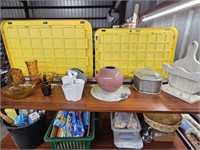 Contents of 3 Shelves in Yellow Tape