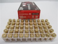 (50) Rounds of Federal 380 auto 95 grain FMJ