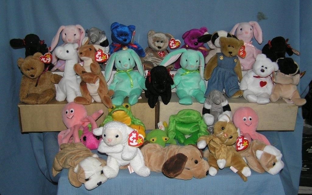 Large collection of vintage Beanie babies