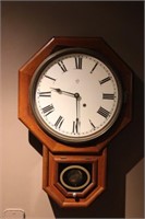 1901 Seth Thomas Schoolhouse Wall Clock