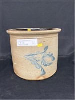 Blue Slip Decorated Crock