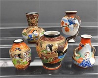 Vintage Japanese Satsuma Miniature Vases #2