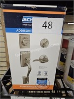 schlage front entry handle set