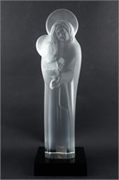 Lalique Madonna & Child on Plynth