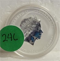 2014 YEAR OF THE HORSE 1/2 OZ. SILVER ROUND