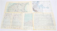 COLD WAR ERA UK & US WORLD MAPS & NAV CHARTS LOT