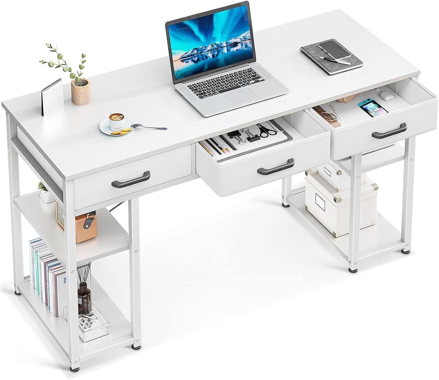 ODK Office Small Computer Desk  48x16 White