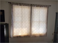 Sheer Set of curtains 36x62 and Set of Curtains