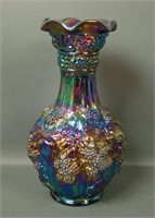 Imperial IG Elect. Purple Loganberry Ruffled Vase