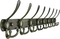 Dseap Coat Rack Wall Mounted - 8 Tri Hooks