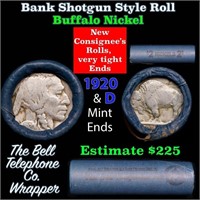 Buffalo Nickel Shotgun Roll in Old Bank Style 'Bel