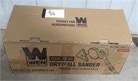 Wen model DW5084 dual head drywall sander in box.