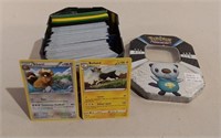 300+ Pokémon Cards W/ 50 Sleeves & Tin