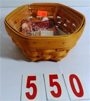 19585 Hostess Sage Hex Booking basket with Plastic