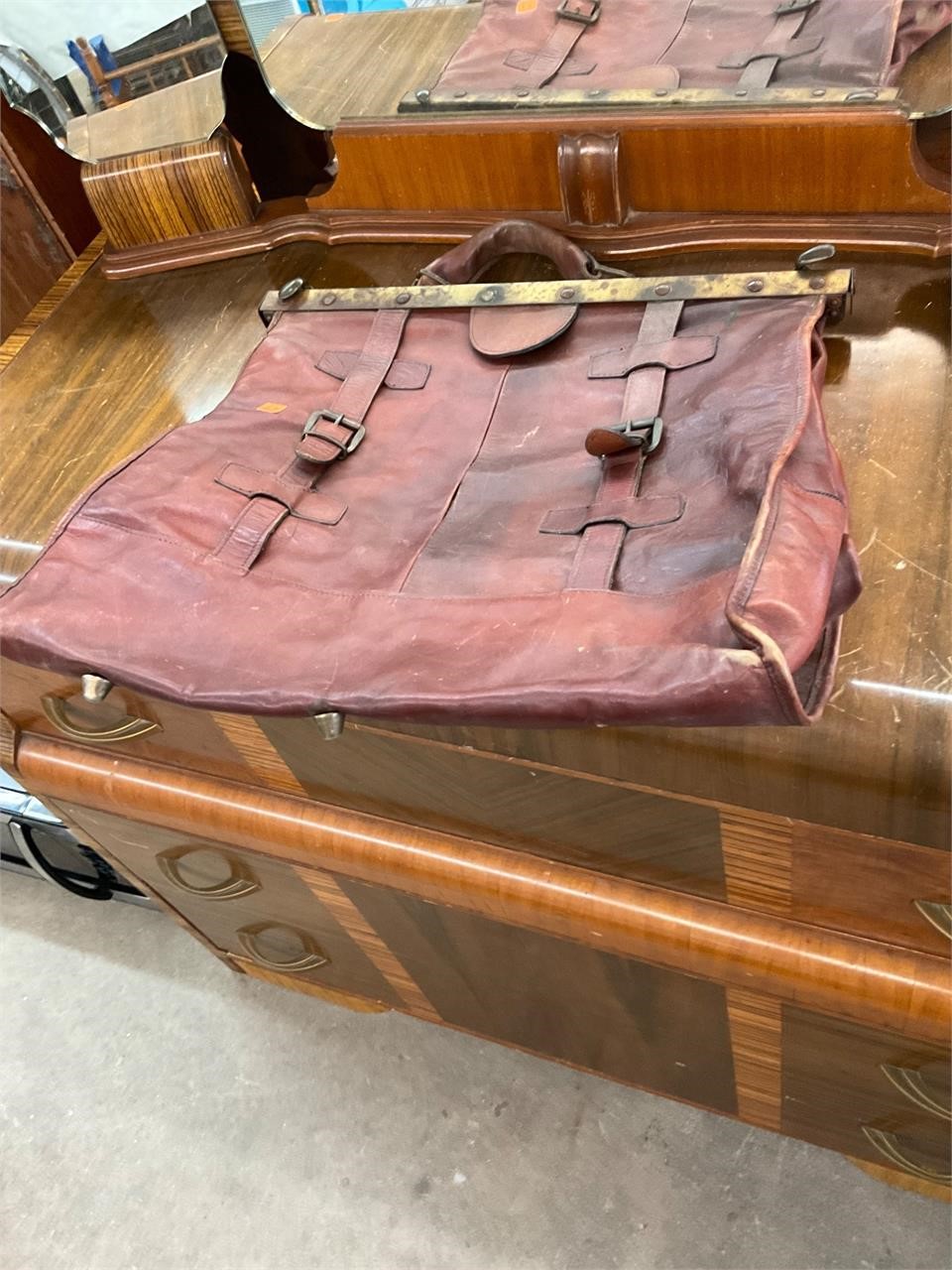 Unusual Vintage Leather Bag