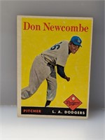 1958 Topps #340 Don Newcombe HOF Brooklyn Dodgers