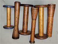 Antique Wooden Spools / Bobbins