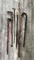 Assorted Walking Sticks and Canes