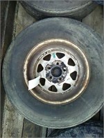 Trailer rims and tires (5)