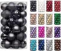 Black Mini Christmas Balls Ornaments