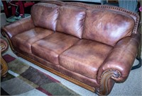 Furniture Contemporary Lane Cuir Leather Couch