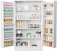 Gadroad Kitchen Pantry Cabinet  Storage Cabinet wi