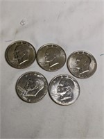 5 - 1971 Eisenhower Dollars
