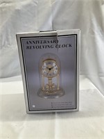 Anniversary Rotating Mantel Clock with Box