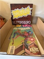 SPIDERMAN COMICS AND SUPERHERO SIGN