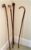 Hand Carved Walking Sticks