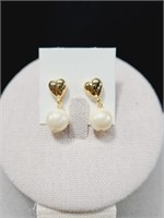 Vintage Avon Heart Earrings