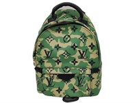 Camo Green Leather Mini Backpack