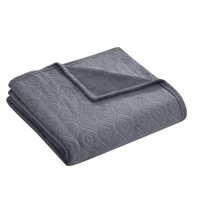$8  VCNY Home Mila Ogee Microfiber Throw Blanket