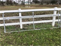 12 FT GALVANIZED WIRE GATE (Preview/Pick Up: 595
