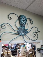 Metal Octopus  Wall Hanger