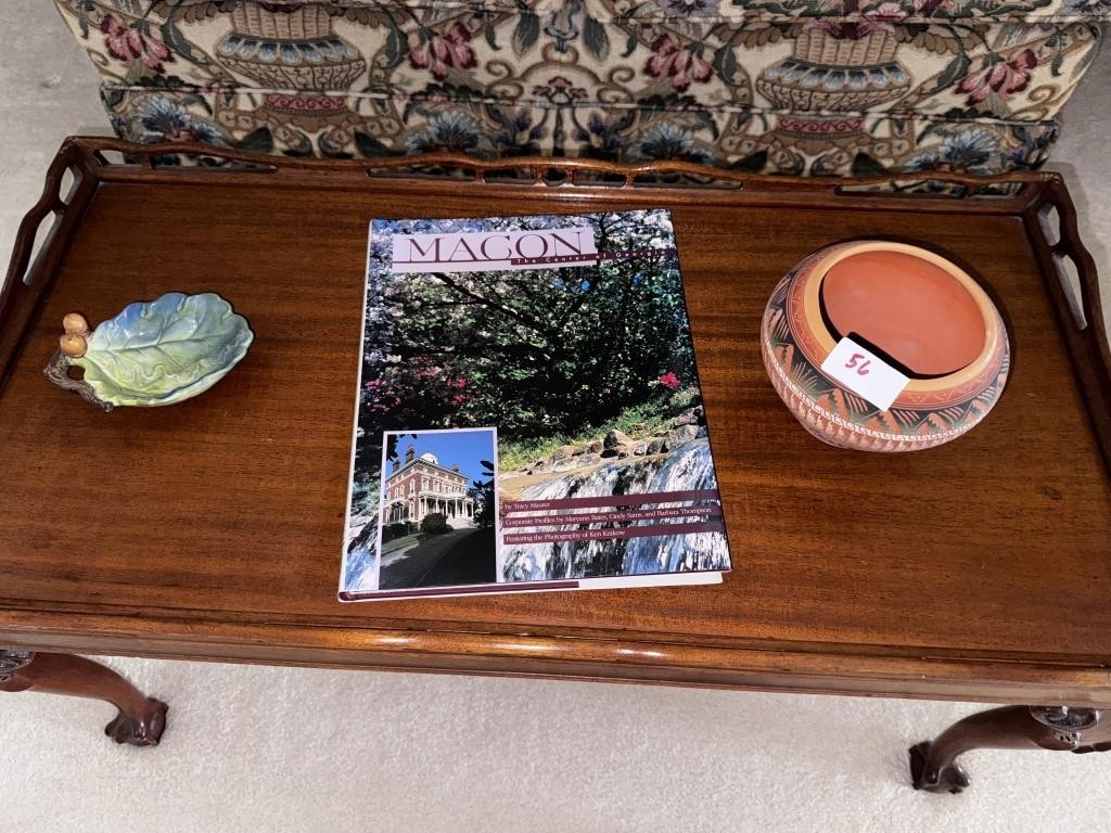 SIGNED POTTERY AND BOOK AND DISH