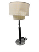 Chrome Table Lamp w/Shade