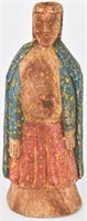 Antique Spanish Colonial Female Santo Wood Figure