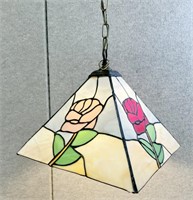 Stained Glass Vintage Swag Lamp