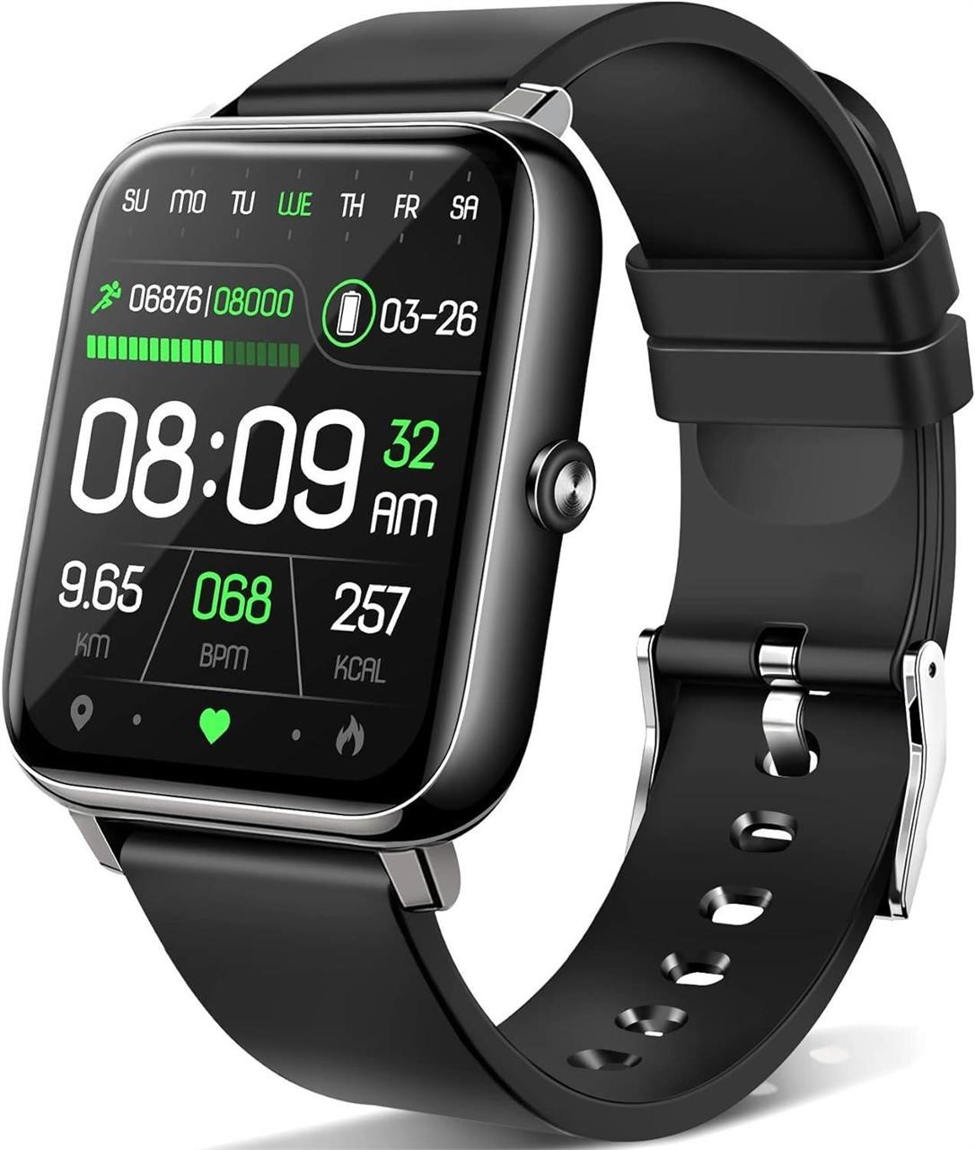ANCwear 1.69 IP68 Smart Watch Black