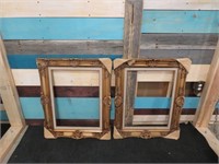 2 VINTAGE WOOD PICTURE FRAMES