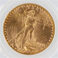1909-S Saint Gaudens PCGS MS64 $20 Double Eagle