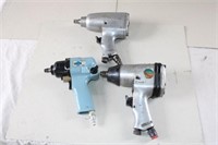 Pneumatic Air Drill & 2 Impact Wrenches