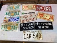 Vintage License Plates (Incl. Florida & KY)